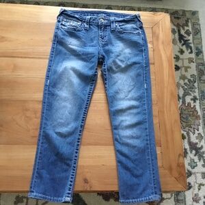 True Religion Capri Jeans with Swarovski Crystals